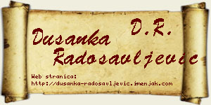 Dušanka Radosavljević vizit kartica